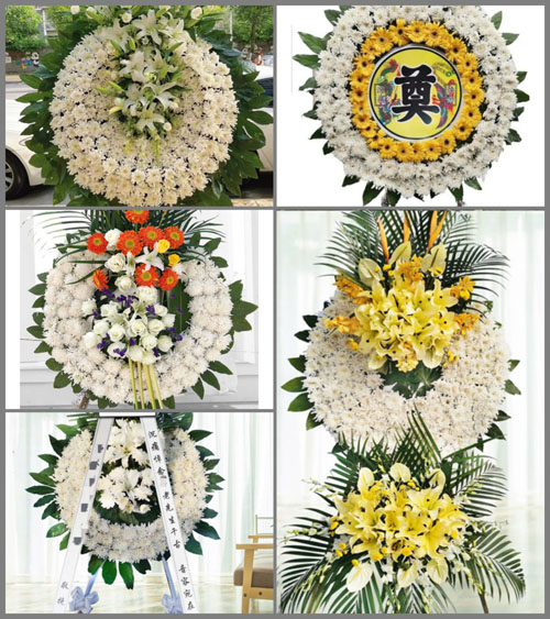 湖北武汉市新洲区徐古镇桃花寨村花圈速递
